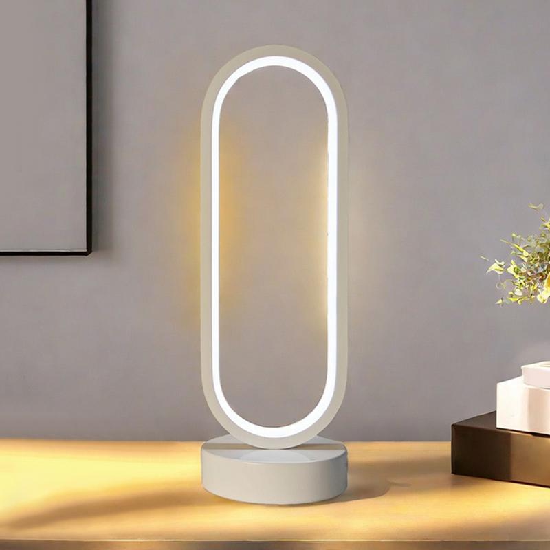 Modern Table Lamp Minimalist Table Lamp Eye-Care LED Decor For Study Desk Nightstand Bookshelf Entryway Hallway Patio Garden