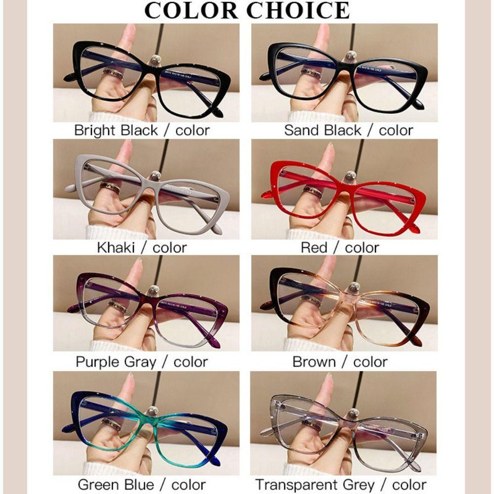 New Fashion Cat Eye Anti Blue Light Glasses Women Men Retro Gradient Color Butterfly Frame Computer Eyeglasses Optical Eyewear