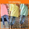 Elegant Women's Fashion Loose Medium Sleeve T-shirt Spring Blouse Casual Cotton Shirt