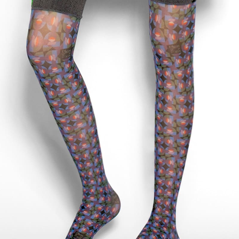 

Романтичные чулки до колена с тигровым содалитом Free