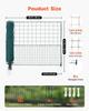Temporary Fence with Posts, 1.25 x 25m Plastic Mesh Fencing, Garden Safety Fences Netting with Double-Spike Stakes & Guy Ropes, Temporary Fence for