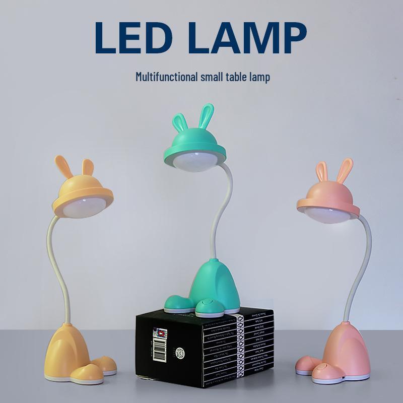 Custom Logo Small LED Table Lamp - Eye-Protecting USB Reading Light for Gifts & Promotions