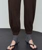 Debiweeo Joy Pintuck Harem Pants Devi-B0090-Brown