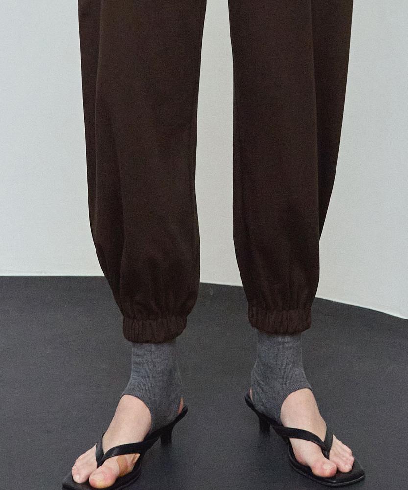 Debiweeo Joy Pintuck Harem Pants Devi-B0090-Brown