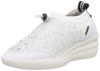 Elle Sports ESP10675 Women's Casual Sneakers with Sparkling Studs, White, Size 24.0 Cm