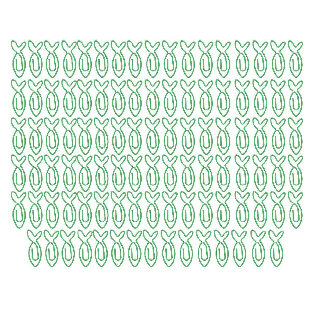 100Pcs Cute Shaped Office Paper Clips Set Lightweight Decorative Lovely Shape Paperclip Clamp for Sc