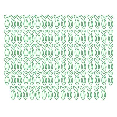 100Pcs Cute Shaped Office Paper Clips Set Lightweight Decorative Lovely Shape Paperclip Clamp for School Fish