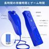 Wii Remote & Nunchuk Controller 2-Pack with Silicone Case & Wrist Strap - (Pink + Dark Blue)