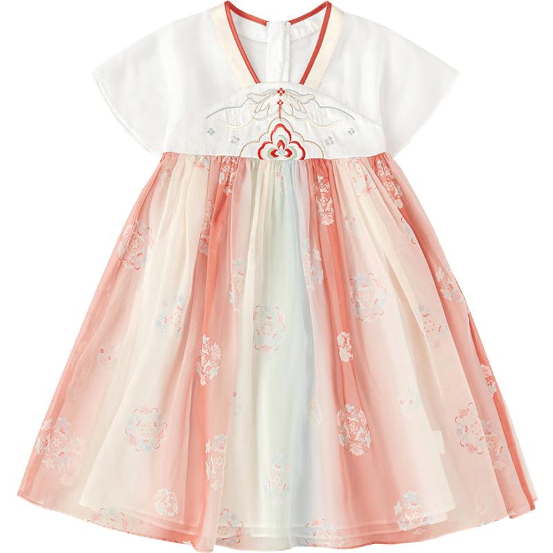Balabala Girls  Embroidered Hanfu Princess Dress 100