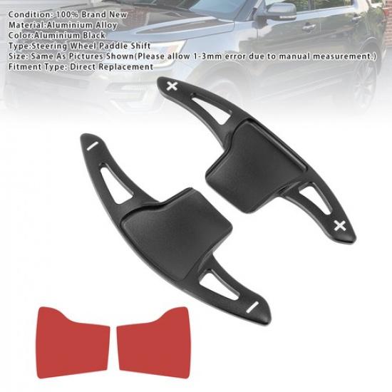 Steering Wheel Paddle Shifter Extension For Ford Explorer 13-19 Aluminium Black