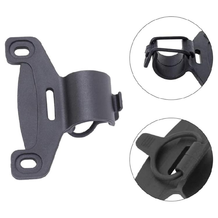 Rennradpumpen Feste Clip-Halterungen Kunststoff Schwarz Fahrradpumpenclip Clip Universell Fahrräder Luftpumpenclip Langlebig