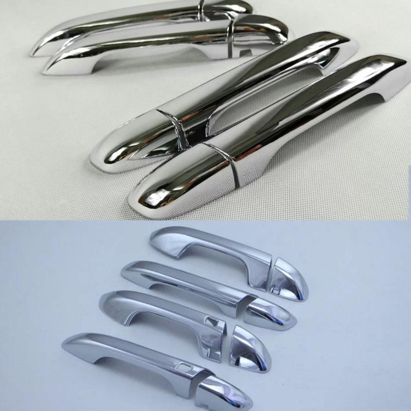 Car Body Styling Armrest Handrail Stick Frame Lamp Trim ABS Chrome Door Handle 8PCs For Kia Sportage KX5 2016 2017 2018