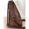 16" Bag Goat Leather Messenger Artisan Vintage Backpack Travel Chest Bag Real