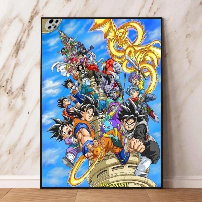 Anime Canvas Painting Print Picture Goku Vegeta Hd Poster Children's Bedroom Decoration Wall Art Home Prints Gifts
