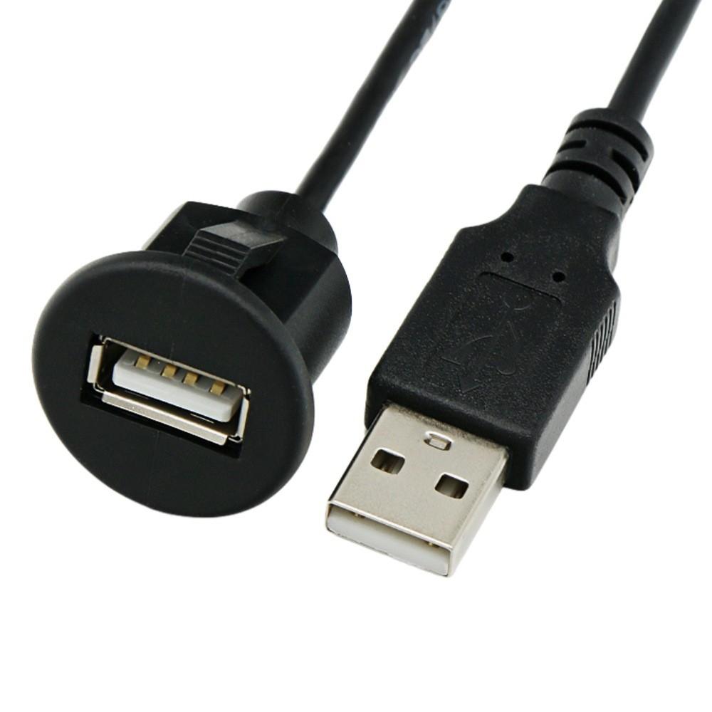 

Single Port USB 2.0 Male To Female Line For Automobiles, Motorcycles, Ships, Instrument Panel Data Extension And Modification Line One Size