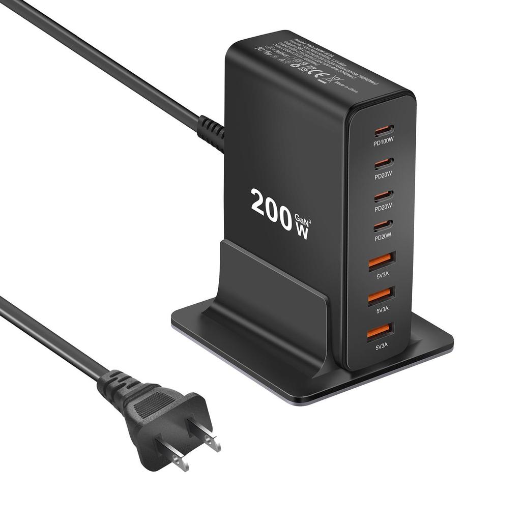 200W Multi-Port GaN Desktop Charger, KC & PSE Certified