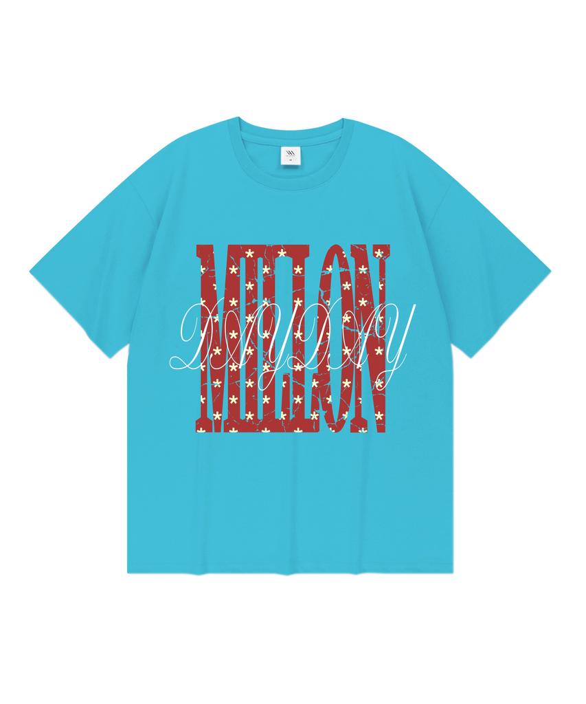 MILLION DAY Peace Mark Oversized Short Sleeve T-Shirt