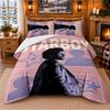 Set de Lenjerie de Pat cu Model The Weeknd 3 Piese Cearșaf și Fețe de Pernă Pentru Dormitor Interior
