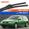 Für VW Golf Mk4 1997 - 2004 Scheibenwischer Frontscheibenwischerblätter Windschutzscheibe Scheibe Fenster Reinigen Auto Regenwischer 21"+19"""