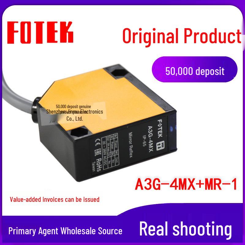Светоотражающий фотоэлектрический датчик FOTEK A3G-4MX+MR-1 - Универсальный AC/DC A3G-4MX+MR-1