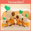 Kreatives Karotten-Capybara-Plüschtier mit blättrigem Kopfdesign zum gemütlichen Kuscheln und Spielen
