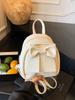 Korean Style Women's Bow Backpack - 2025 New Sweet Fashion Handbag, High Value Small Backpack for Outings