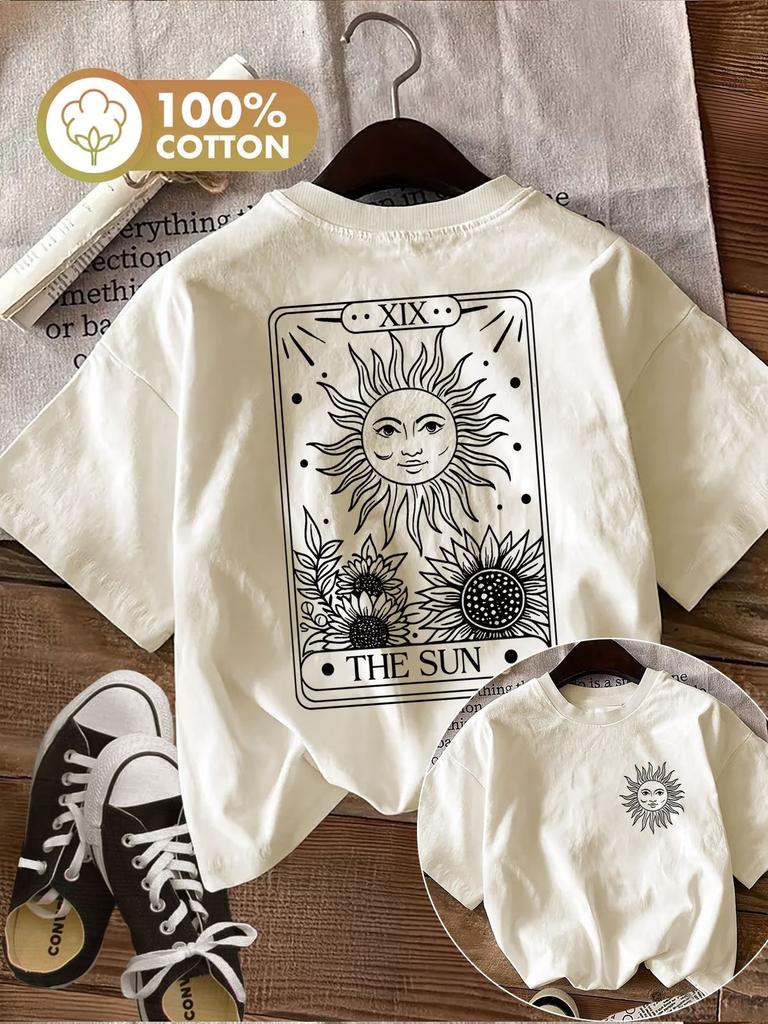 Retro The Sun Meme 100 Cotton Unisexs Vintage Tshirt Summer Crew Neck Short Sleeve Top Shirt Harajuku Clothing