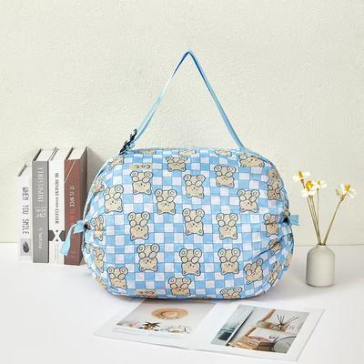 Faltbare umweltfreundliche Einkaufstasche Reise Schulter Tragbar Verdickte Einkaufstasche Supermarkt Umweltschutztasche Tragbare Tasche 210D