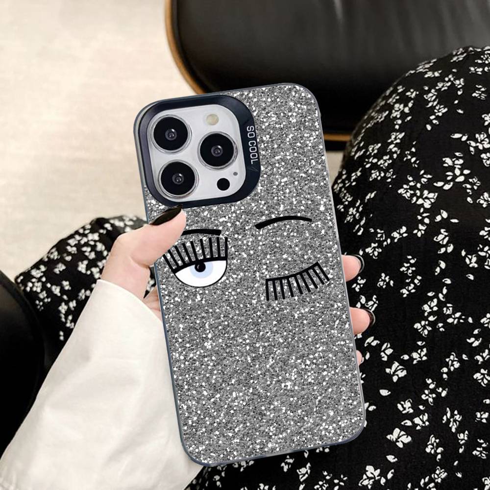 Hot D-Chiara -A-Ferragnis Eyes Phone Case For IPhone 17 16 15 14 13 12 11 Pro Max Plus Color Shockproof Back Silver Cover