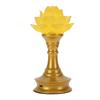 LED Flower Lamp Resin Metal USB Rechargble Buddhistic Lamp Flower Night Light for Display Decoration Faith Supplies