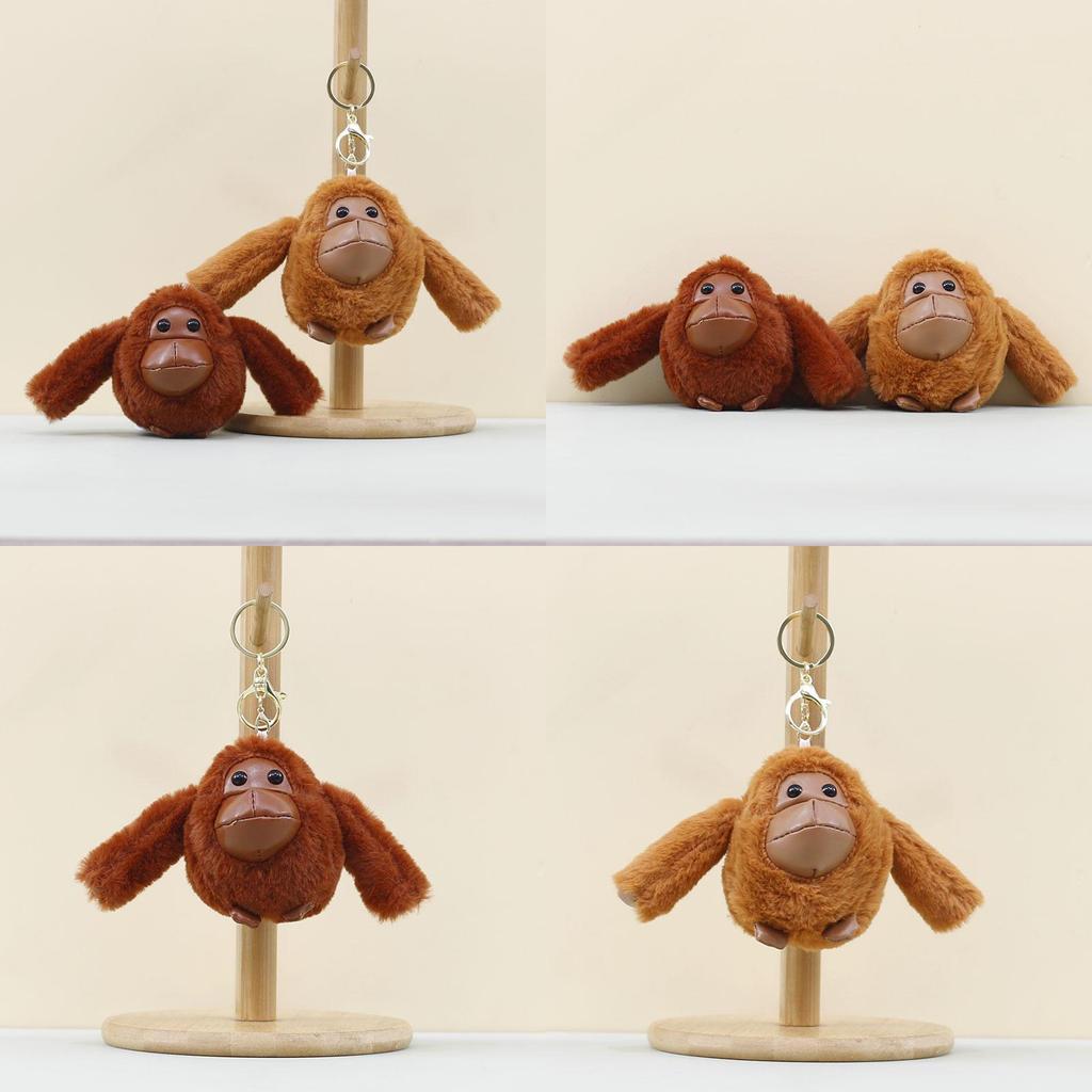 Adorable Monkey Plush Doll Hanging Decoration With Short Plush Material For Home Decor
