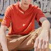 Li Ning Short Sleeve Cultural T-Shirt Men Tops Caramel AHSQ007-4