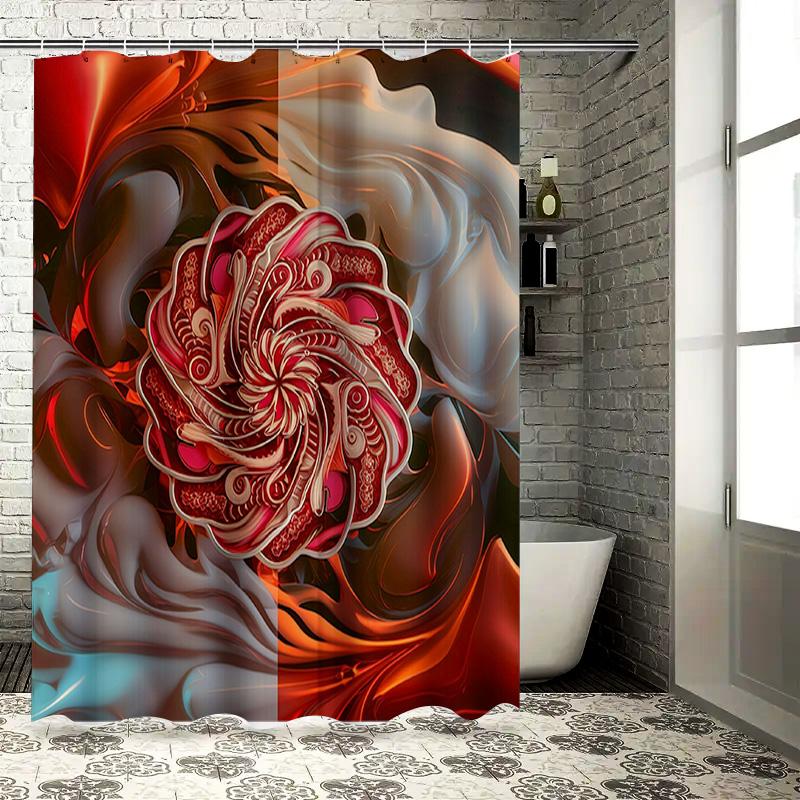 

Luxury Bathroom Shower Curtain Fabric Print Art Decorative Waterproof Home Decoration 90x180cm