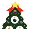 Tabletop Christmas Tree 13.7cm Small Xmas Trees Decoration Mini Wood Christmas Tree for Window Shelf Bedroom Party Countertop