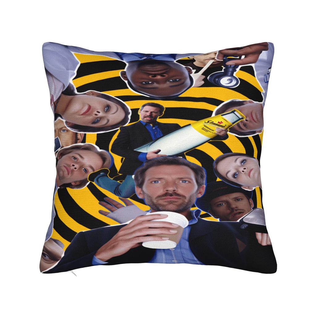 H-House-MD Pillow Cover  Retro Trendy Pillow Case For Sofa Bedroom Home Decor Print Pillowcases Gift