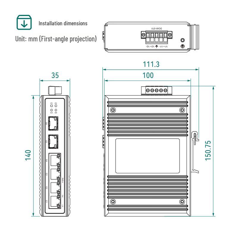 Maiwe Industrial PoE++ Switch