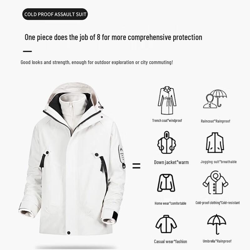 Unisex Outdoor Windproof Waterproof Trekking Jacket