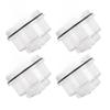 4 Set 3 3 4 Inch Oil Bath Dust Caps 12011 1 Trailer Axle Oil Cap Kit for Rockwell Axles 9 16K 3.75in 8 Threads