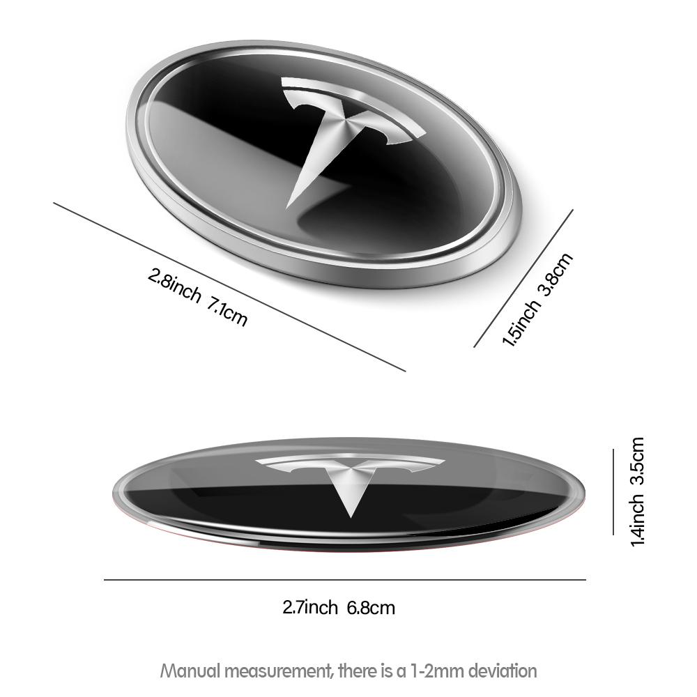 Car Aluminum Logo Side Body Fender Sticker Trunk Decoration For Tesla Model 3 Model S Model X Model Y Cybertruck Roadster SpaceX