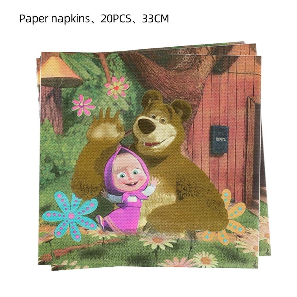 Mädchen und Bär Geburtstagsdekorationen Einweggeschirr Tischdecke Becher Teller Serviette Ballons Babyparty Kinder Partygeschenke