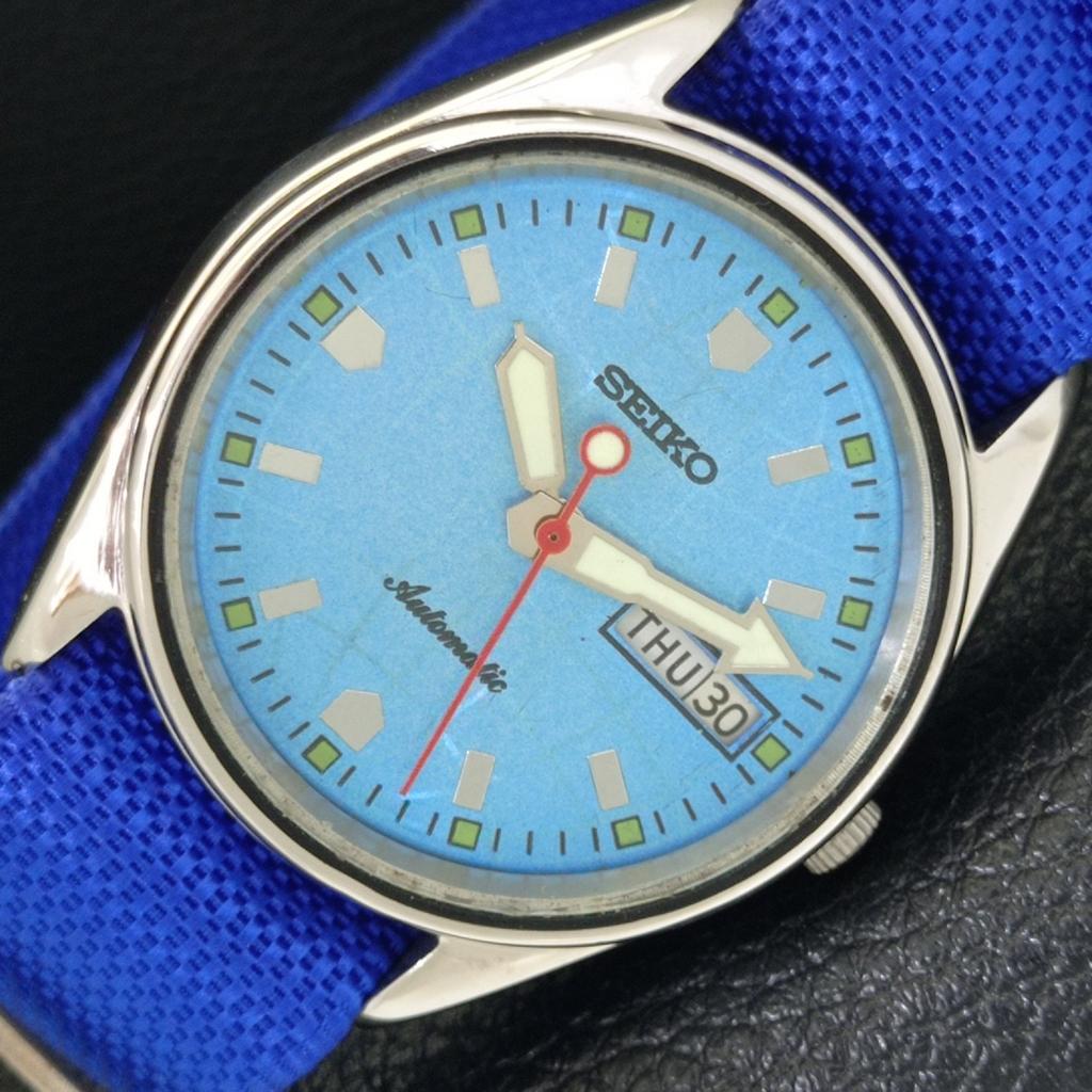 

АВТОМАТИЧЕСКИЕ ВИНТАЖНЫЕ ЧАСЫ SEIKO ЯПОНИЯ 6309A МУЖСКИЕ С НЕБЕСНО-ГОЛУБЫМ ЦИФЕРБЛАТОМ a700472-5 R203-a700472