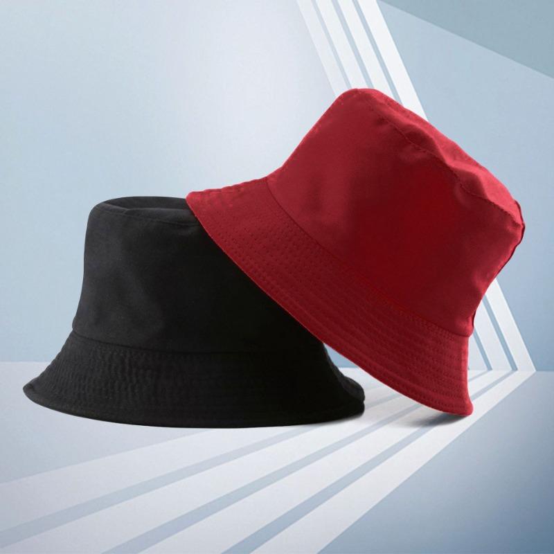 Double-sided Bucket Hat Embroidery Trendy Brand Street Hat Fashion Versatile Couple Sunshade Basin Hat Men