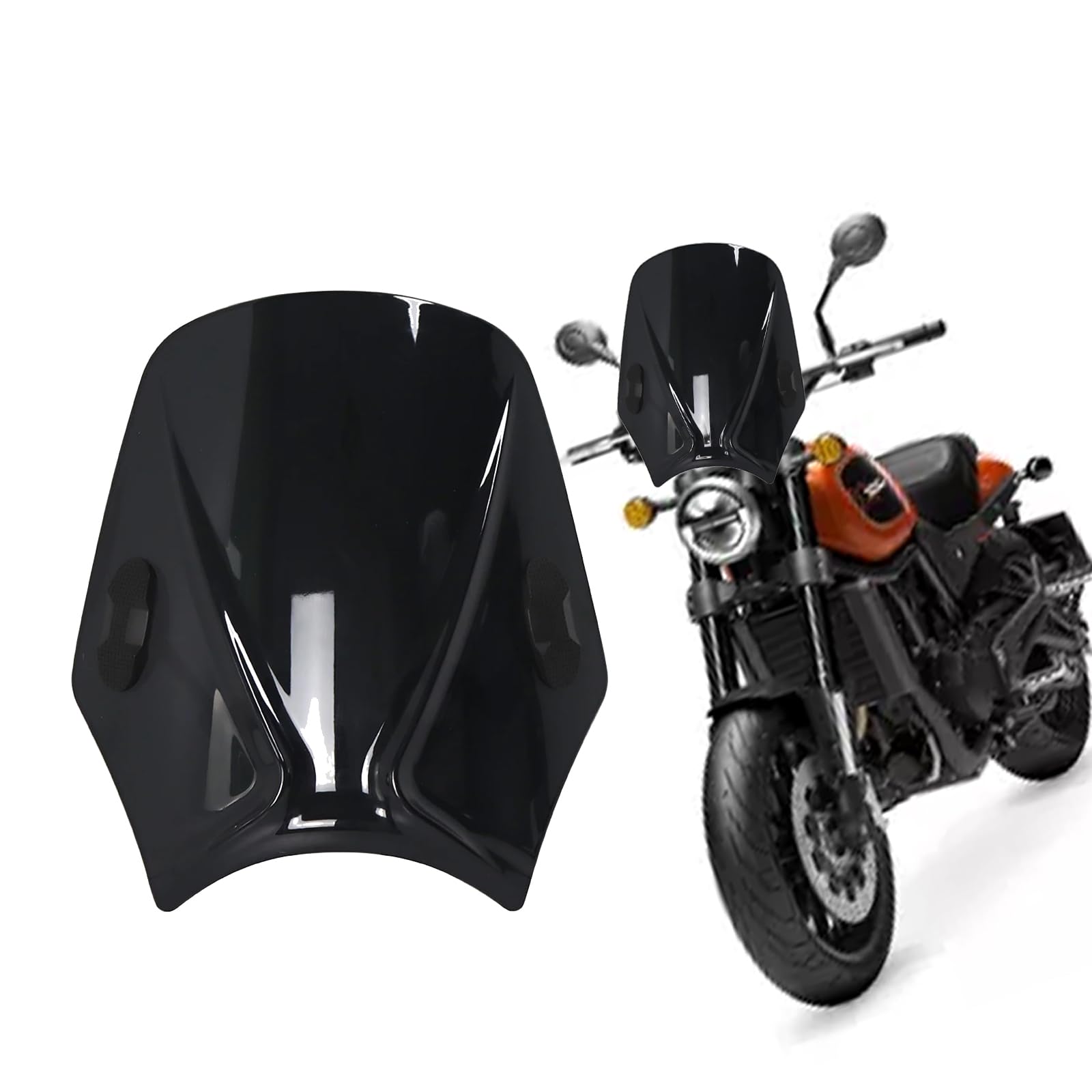 

MAORANG ДЛЯ Davidson X500 x500 2023-2024 Мотоциклетное ветровое стекло Дефлектор ветрового стекла Козырек Аксессуары для мотоциклов X500 (черный)