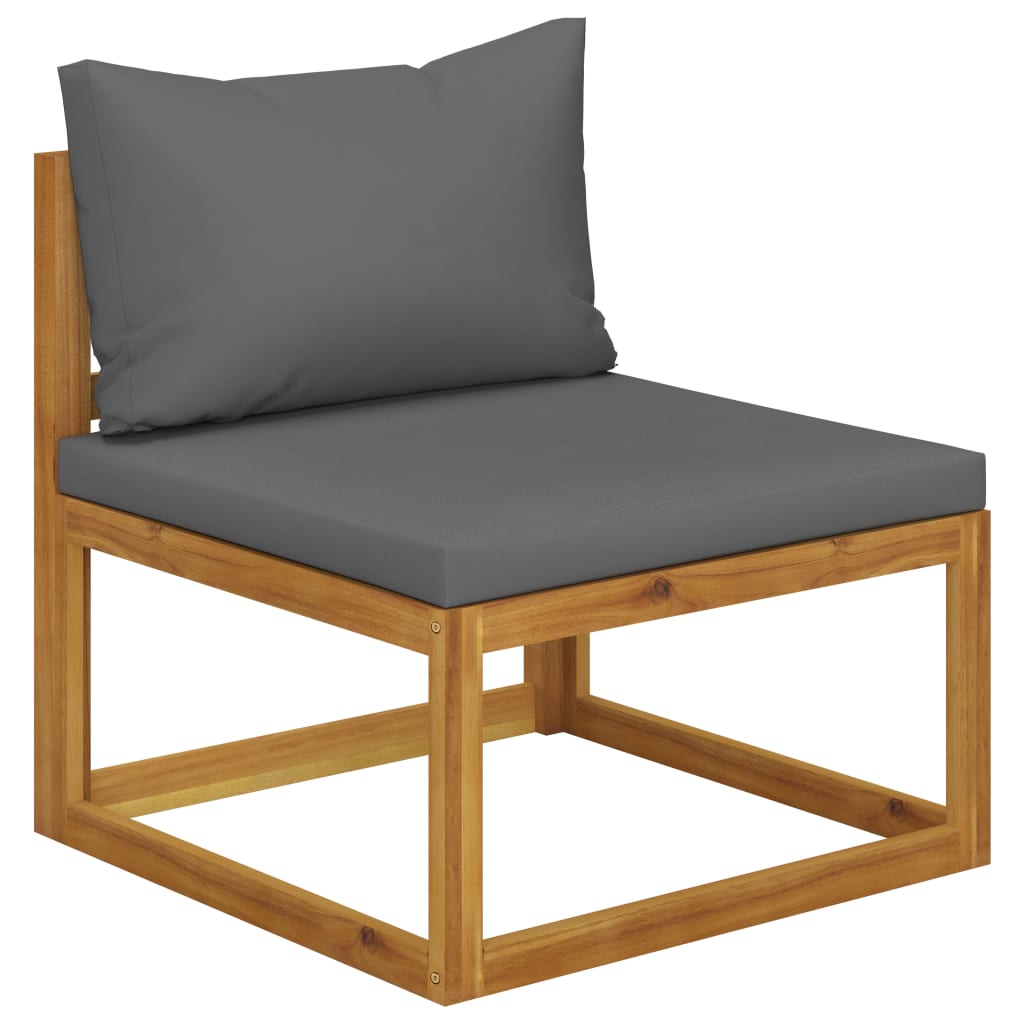 8 Piece Garden Lounge Set with Cushions Solid Acacia Wood