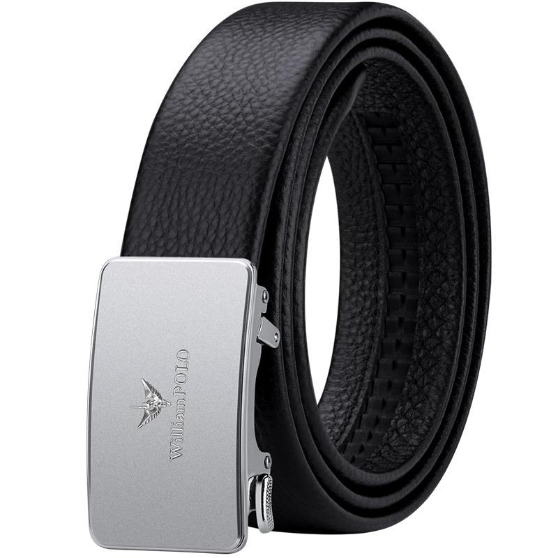 Emperor Belt Herren-Hosen aus echtem Leder mit automatischer Schnalle, reines Rindsleder, mit modischem Business-Casual-Herrengürtel