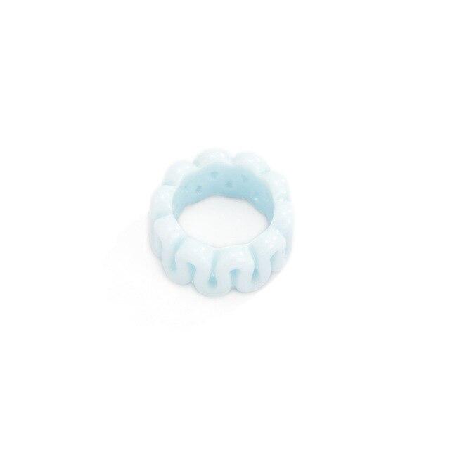 Latest Cartoon Frog Rings For Men Voguish Stylish Adorable Frog Resin Material Women 'S Rings Acrylic Animal Band Jewelry Couple RingsFashion Rings
