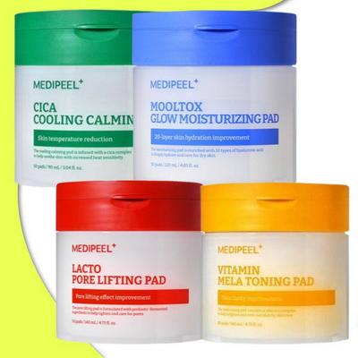 Dischetti Tonici 2.0 (4 tipi) Mooltox Glow Idratante / Tonificante Vitamin Mela / Lifting Pori Lacto / Idratante, Cosmetici Coreani, Kbeauty