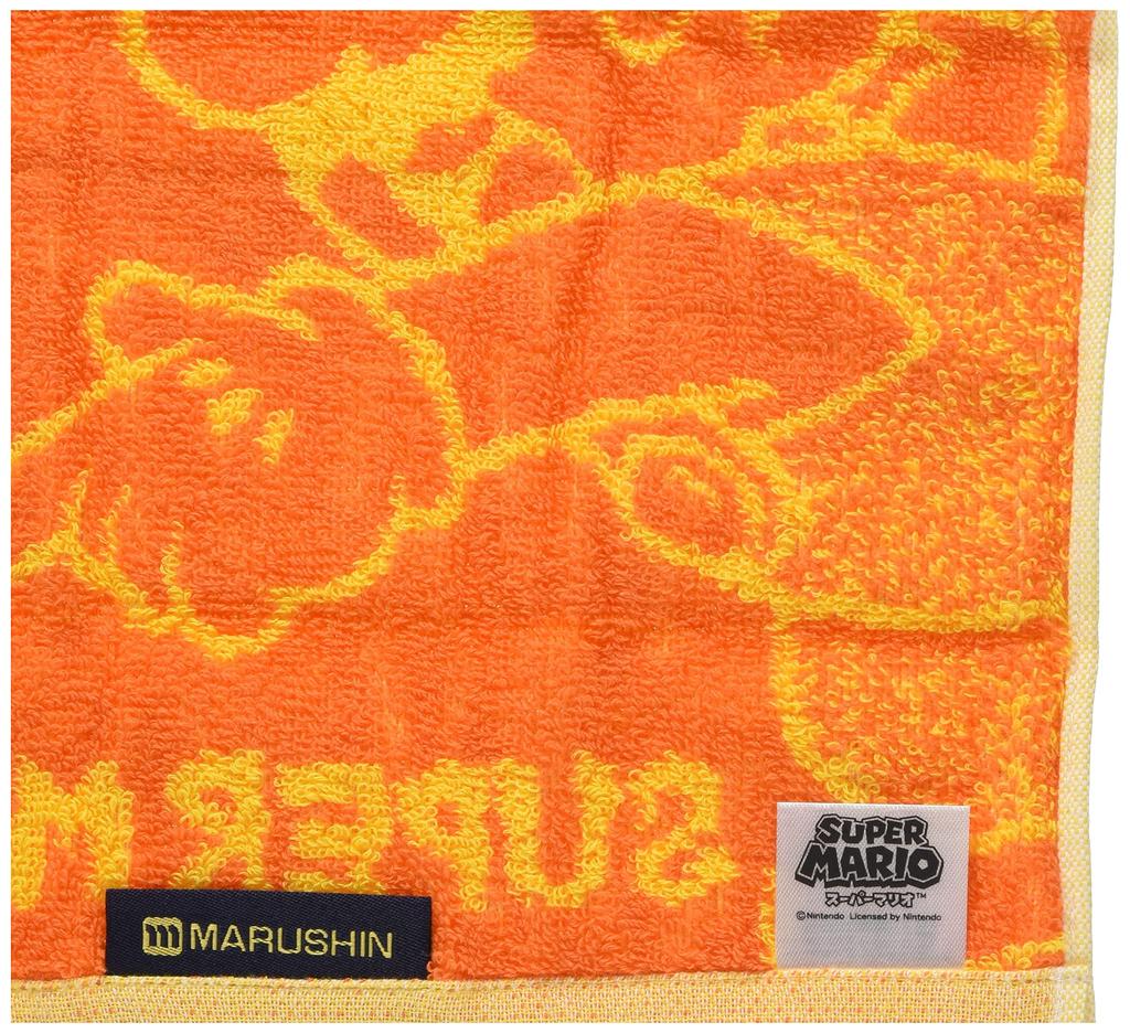 Marushin Hand Nintendo Fire 4485005000 Towel, Mario, 25x25cm, Flower, 100% Cotton,