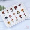 50Pcs/Set Romantic Dried Rose Series 01 PET Stickers Waterproof DIY Fashion Doodle Decals Stickers