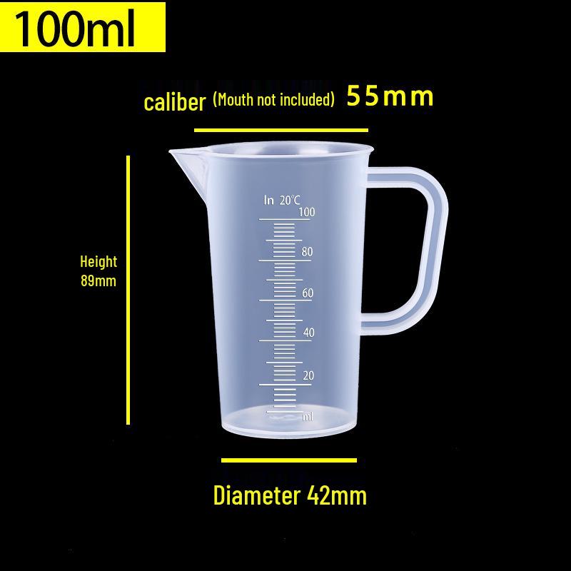 Food Grade Plastic Measuring Cup with Scale - Ideal for Milk Tea Shops & Baking, Large Capacity.